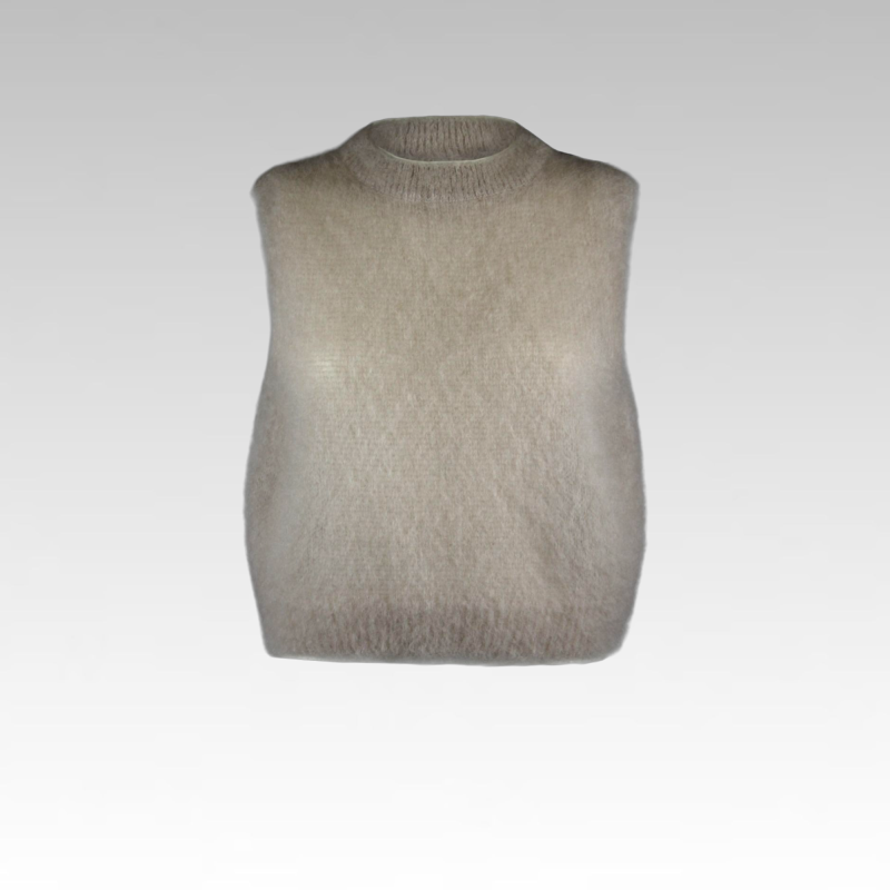 Gilet in lana mohair