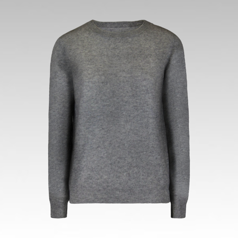 Maglia girocollo in misto cashmere